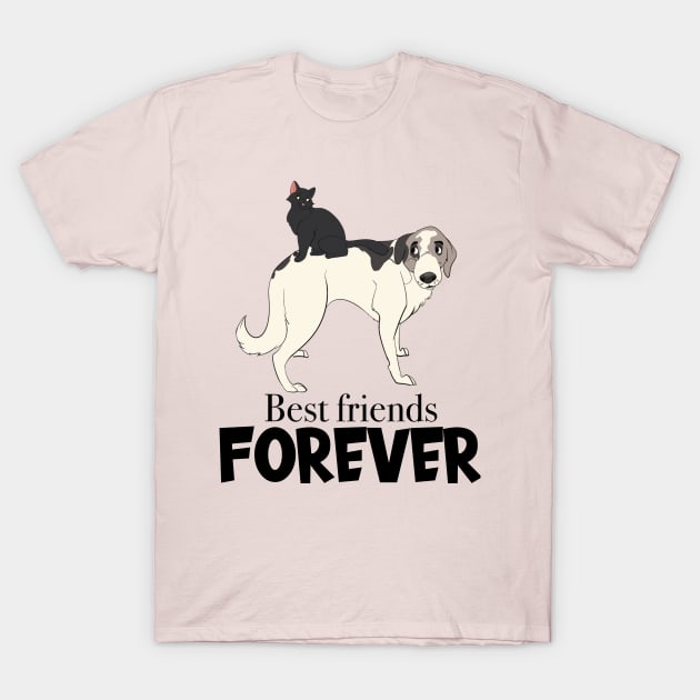 Bestfriends Forever T-Shirt by CartoonMyDog!